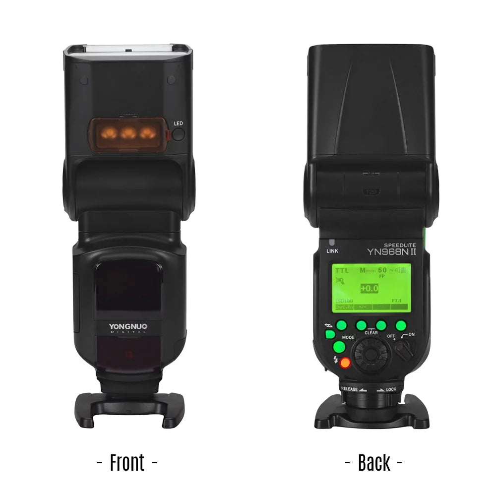 YONGNUO Camera Flash,Yn968n Ii 5600k Dslr Cameras Dslr Cameras suitable Yn968n Wireless Ttl Speedlite 1/8000s Speedlite 1/8000s Hss Built-in Led 5600k Cameras appropriate With matching With Yn622n
