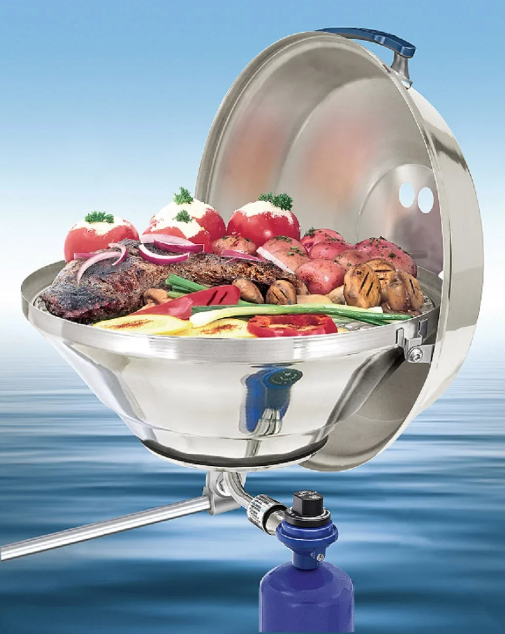 Magma Marine Stainless Steel Kettle Gas Grill