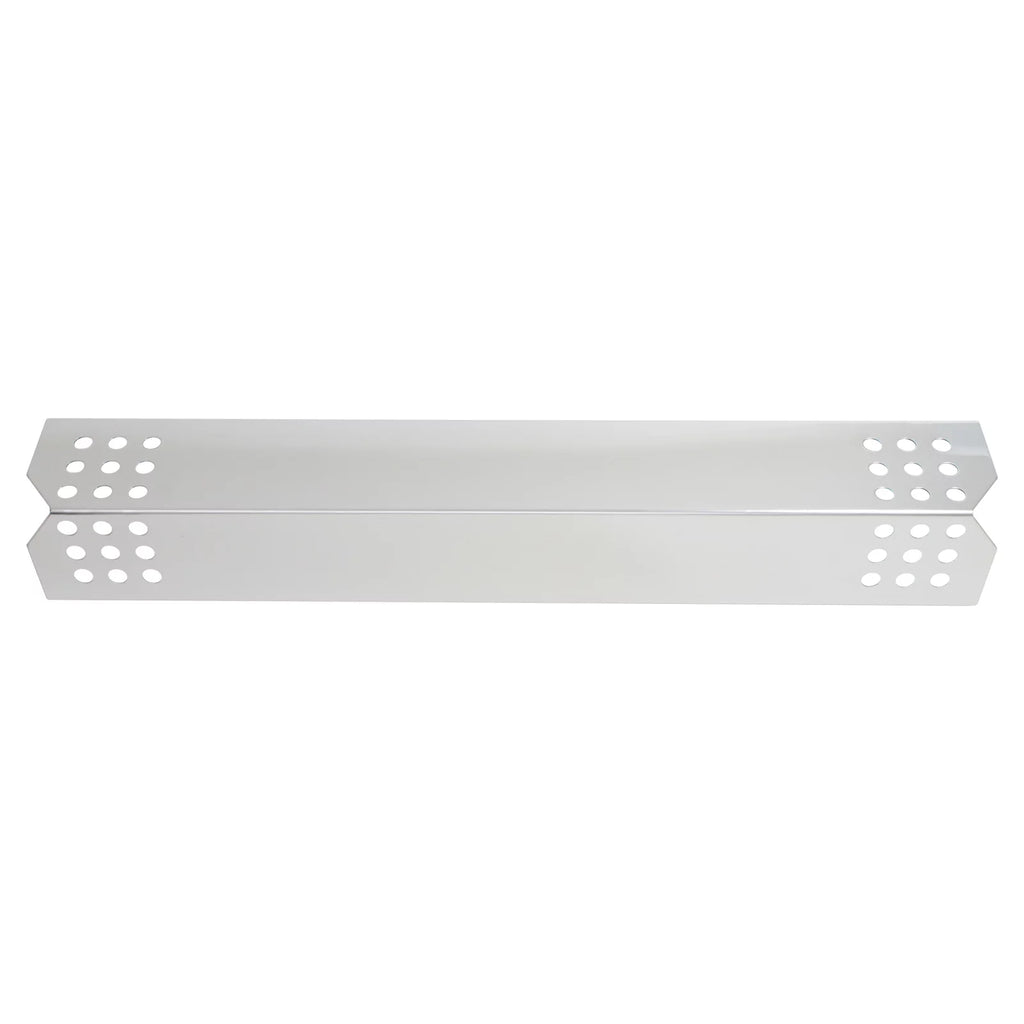 2-Pack BBQ Grill Heat Shield Plate Tent Replacement Parts for Jenn Air 720-0709B - matching Barbeque Stainless Steel Flame Tamer, Flavorizer Bar, Vaporizer Bar, Burner shield 16 1/8"