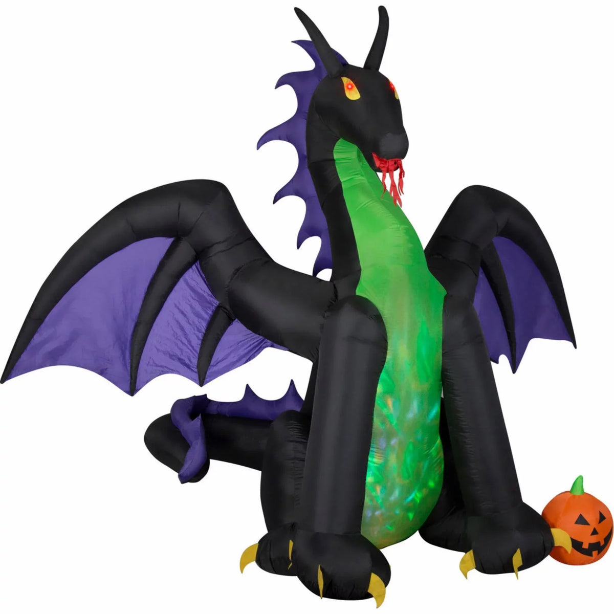 Gemmy Animated Fire/Ice Dragon with Wings Halloween Outdoor Inflatable