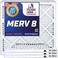 Filter King 12x27.5x1a Air Filter | 4-PACK | MERV 8 HVAC Pleated A/C Furnace Filters | MADE IN USA | Actual Size: 12 x 27.5 x .75"