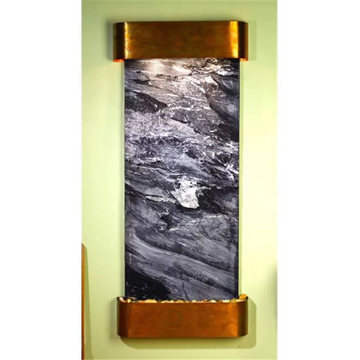 Inspiration Falls - Black Spider Marble Wall Fountain