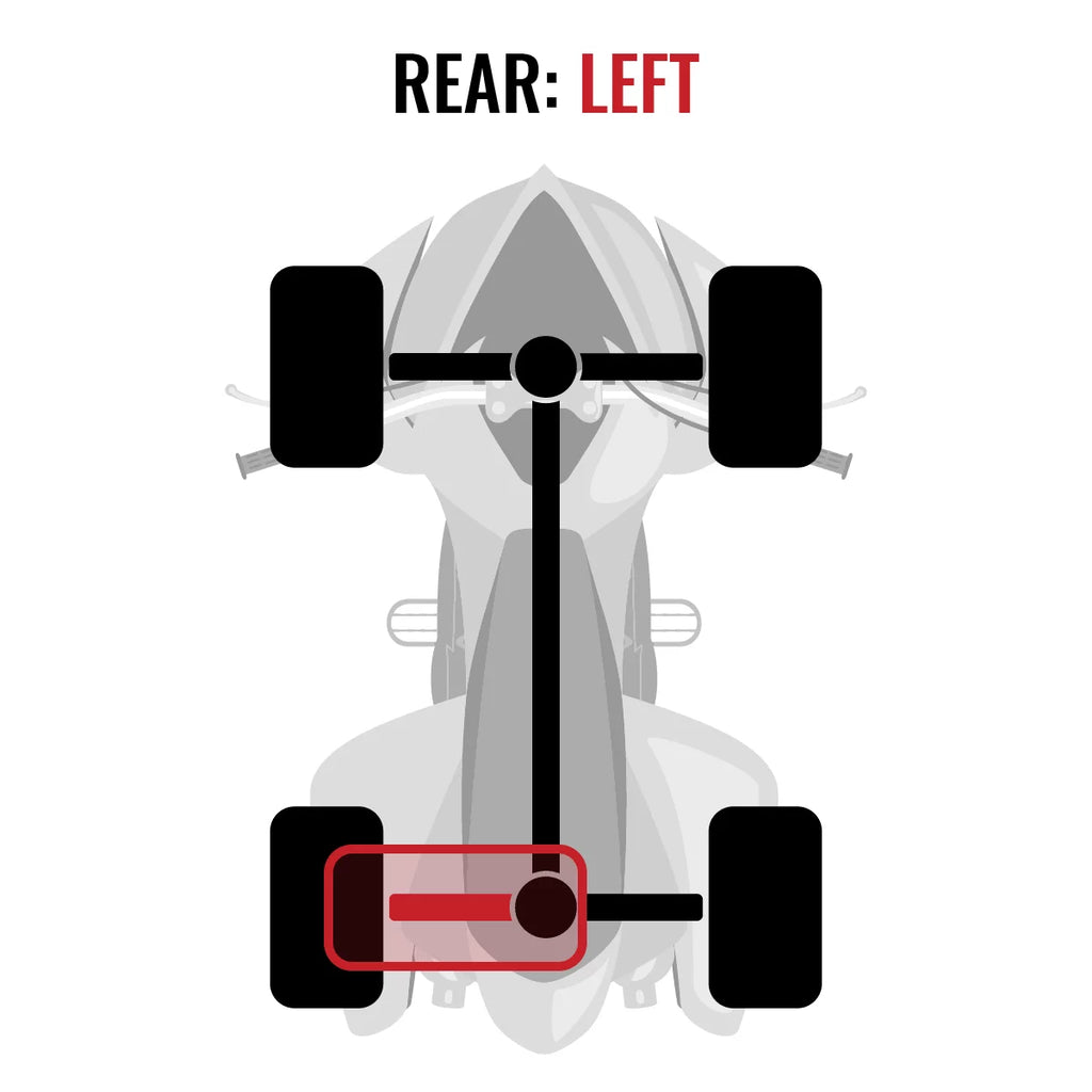 Sixity XT Rear Left Axle matching with Can-Am Commander 1000 2015 - STD DPS XT XT-P 4X4
