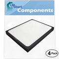 4-Pack Replacement for Blueair 270 Air Purifier Filter - suitable with Blueair 200 & 300 Air Filter