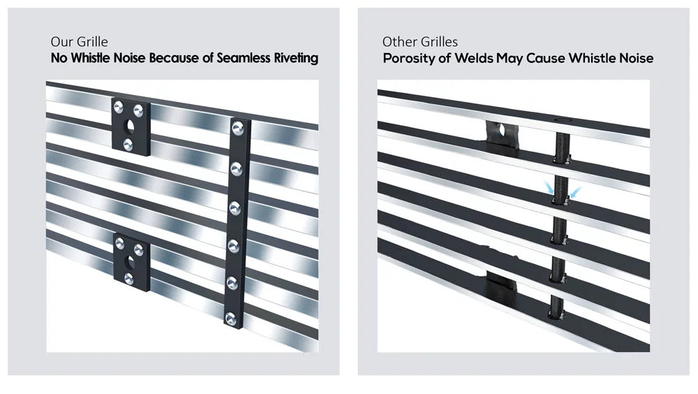 APS Premium Stainless Steel Chrome 8x6 Billet Grille matching with Jeep Grand Cherokee 2006-2008 Overland SRT8 Main Upper N19-S04566J